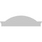 Ekena Millwork Segment Arch W/ Flankers Smooth Architectural Grade PVC Pediment, 46"W x 12-1/2"H x 2-1/2"P PEDPS046X125SGF00 - alternate 5
